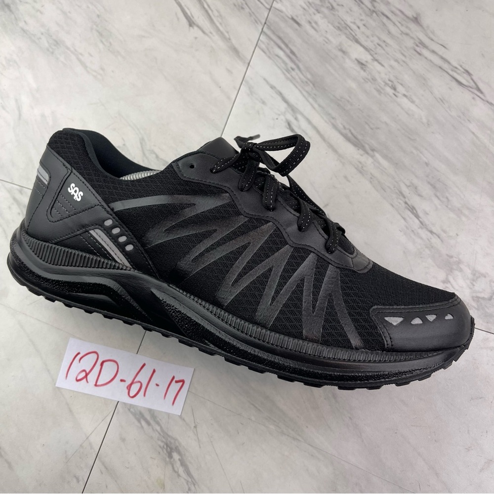 SAS Tempo Mission One Men’s 12 D Vibram Walking Persuit Black Mesh Shoes